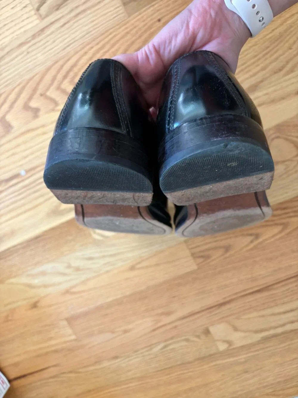 Johnston & Murphy Bradford Cap Toe Black Dress Shoes - size 13